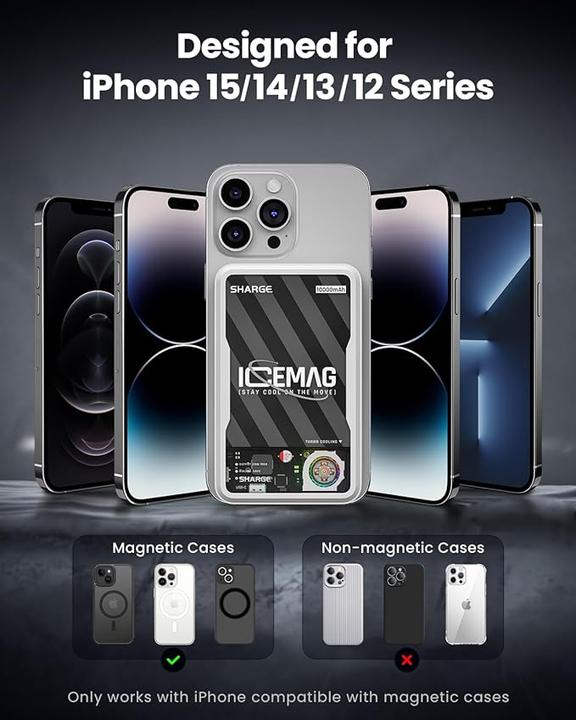Image du produit Sharge Icemag (10000 mAh, 20 W, 37 Wh)