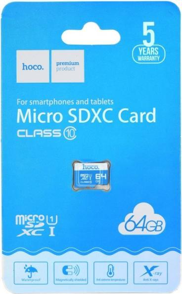 Productafbeelding Hoco Geheugenkaarten geheugenkaart microSD 64GB klasse 10 (64 GB, microSDXC, U1, UHS-I)