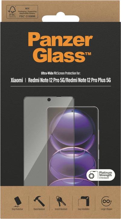 Immagine prodotto PanzerGlass Protezione dello schermo (1 Pezzo/i, Xiaomi Redmi Note 12 Pro 5G)