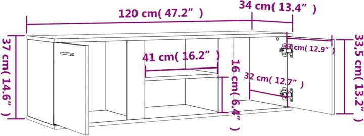 Produktbild VidaXL Roslyn (120 x 34 x 37 cm)
