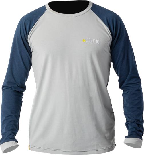 dirtlej Mountee drirelease® Merino Longsleeve Jersey, grau/blau, S (S)
