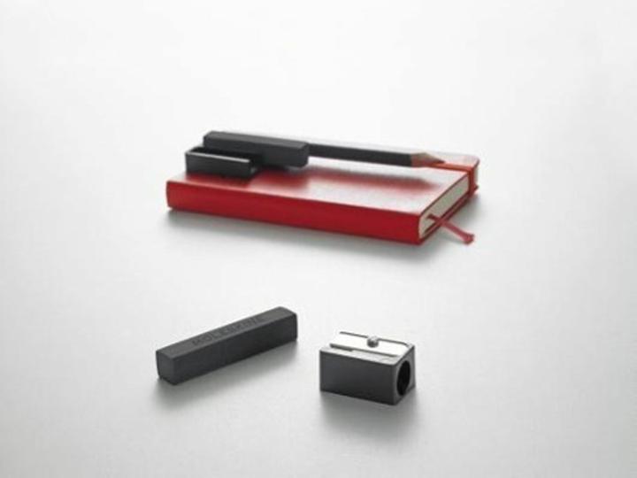 Actual product image Moleskine Eraser and pencil sharpener set