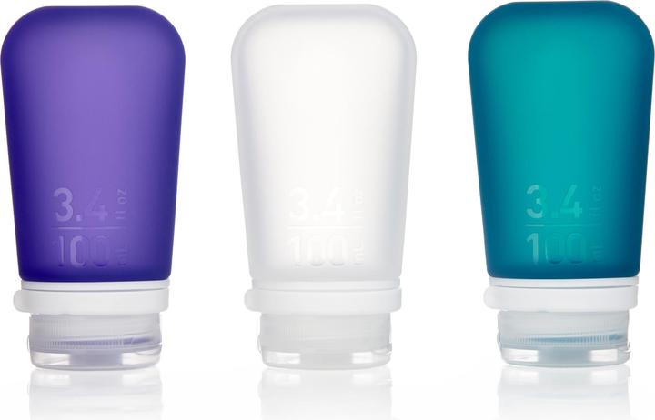 Produktbild humangear 071103 GoToob+ 3er Pack transp./violett/türkis