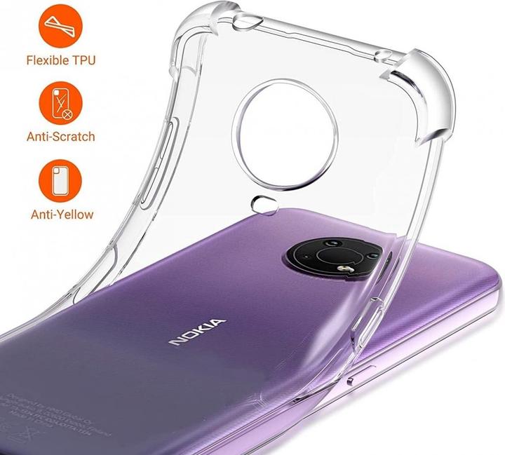 Actual product image Screenguard Nokia G10 Cover Crystal Soft Airbag Bumper (Nokia G10)