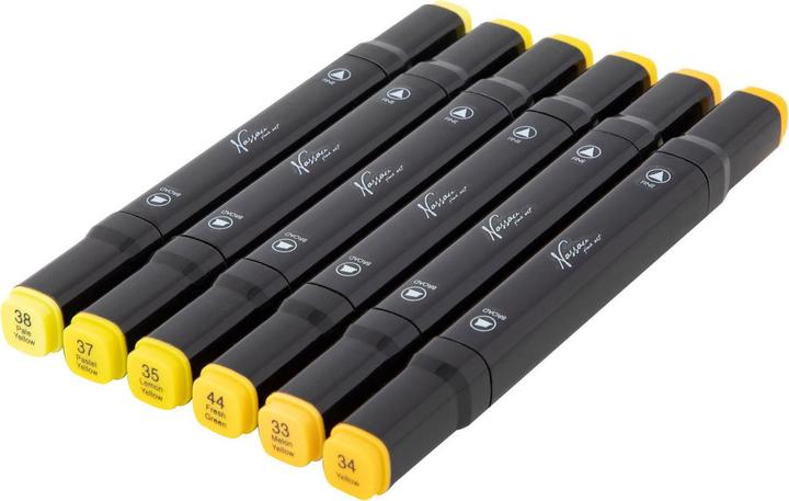 Produktbild Art Sensations Nassau Dual Tip Marker Gelb, 6St.