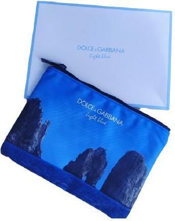 Immagine prodotto Dolce & Gabbana Marsupio in tessuto Gwp azzurro per la toilette (Azzurro)