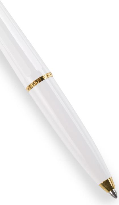 Actual product image Ballograf Biros with holder (White, Gold)