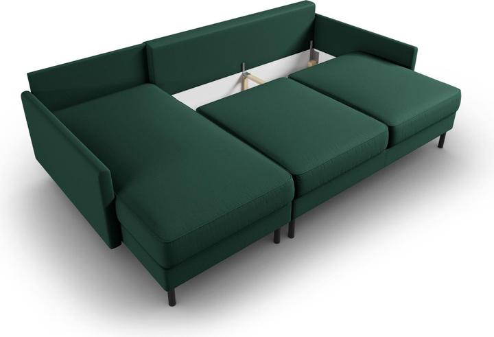 Actual product image Micadoni Left Corner Sofa With Bed Function And Box, "Scott", 5 Seats, 212x142x87Made in Europe (Corner sofa)