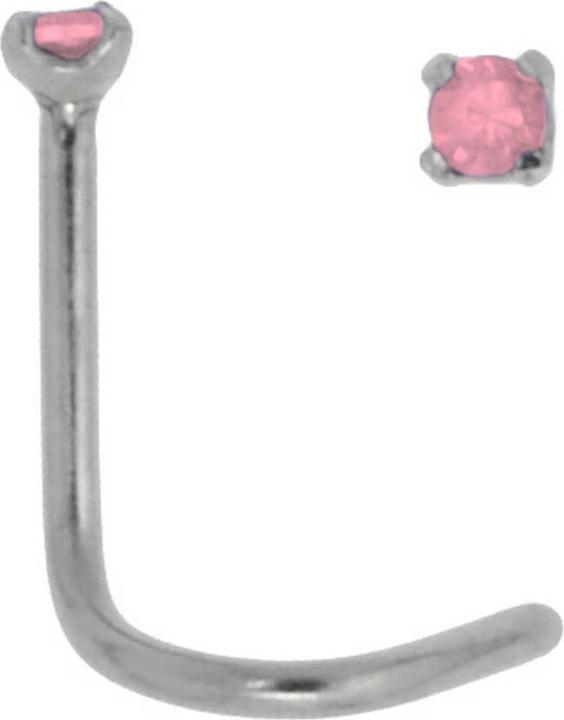 Bijouteria Nasenpiercing (Chirurgenstahl 316L, Kristall)