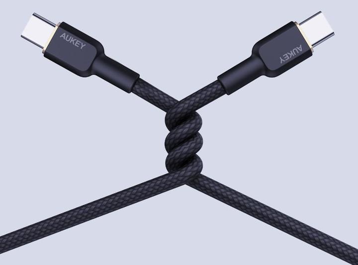 Image du produit Aukey Câble USB-C - USB-C, PD 60W, 1 m (1 m, USB 3.2 Gen 1, 60 W)