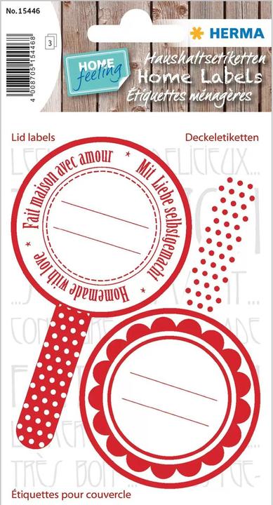 Produktbild HERMA Deckeletiketten "New Look " 6 Sticker
