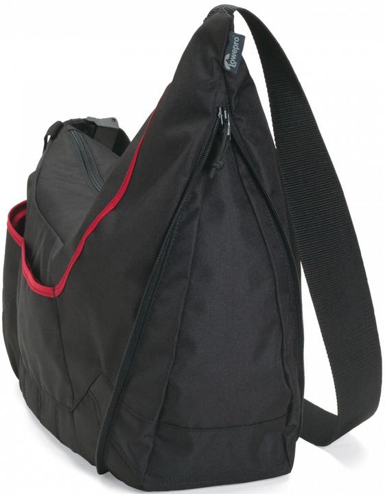 Actual product image Lowepro Passport Sling II SLR Camera Bag Black-Red (Camera shoulder bag)