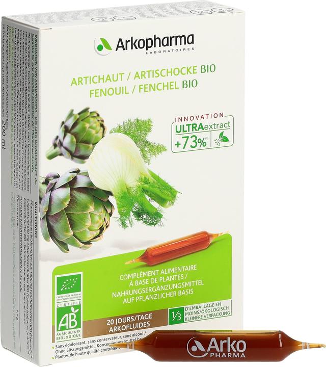 Produktbild Arkopharma Bio Artischocke-Fenchel (40 Stück, Ampulle, 371 g)