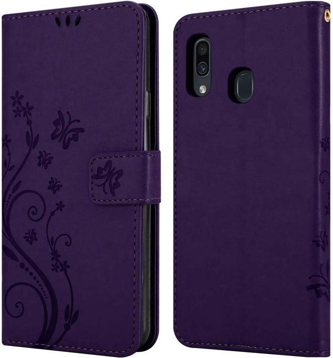 Image du produit Cadorabo Couverture du livre de fleurs (TCL A30, Samsung Galaxy A20, Samsung Galaxy M10s)