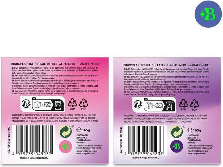 Actual product image Craze Bodyness Bade Planet Assorted (Bath salts)
