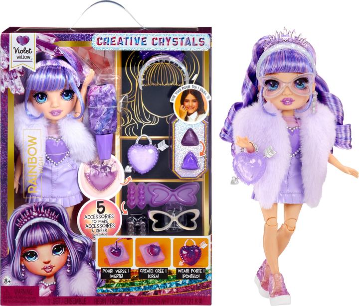 Produktbild Nobrand Rainbow High Crystal Fashion Doll Violet