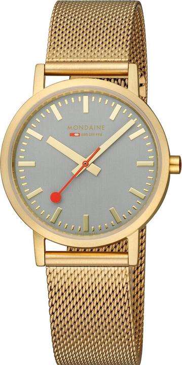 Immagine prodotto Mondaine Classico - Ispirato alla natura - IP Oro (Orologio da polso analogico, 36 mm)