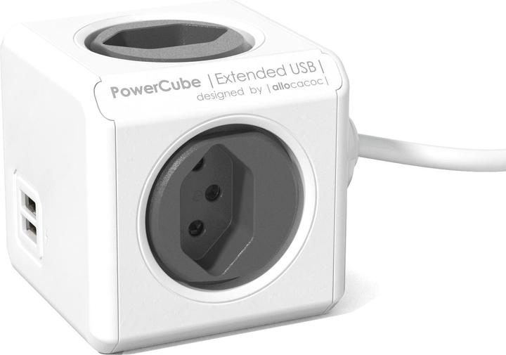 Allocacoc PowerCube S+ (6 x, USB-A, Typ 13, 3 m)
