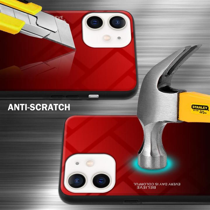 Productafbeelding Cadorabo TPU 2 kleuren glasdekking (Apple iPhone 12 mini)
