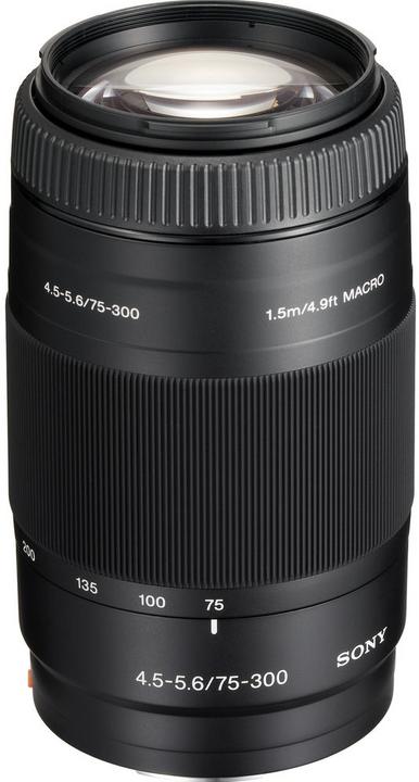 Produktbild Sony Objektiv SAL-75300, 75 - 300mm, f/4.5 - 5.6 (Sony A, Vollformat)