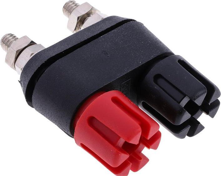 Produktbild Rs Pro Kontaktstift, Glasfaser/Nylon, Schwarz, Rot, 2BA, Ø 4mm, Isoliert