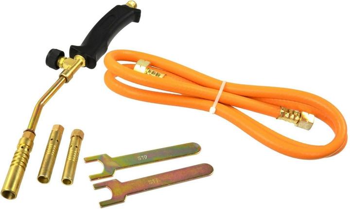 GEKO Gas burner, 3 ends 13,15,17mm, hose 1,5m