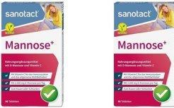 Produktbild Sanotact Mannose Capsules for Bladder Inflammation and Urinary Tract Infections with D-Mannose (Körperlotion)