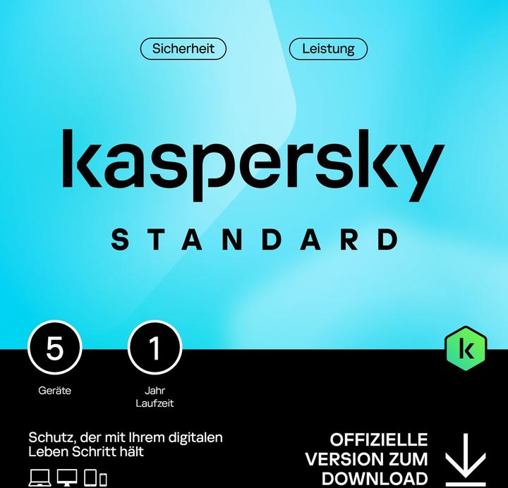 Kaspersky Standard (5 PC) (1 Utente, 12 mesi)
