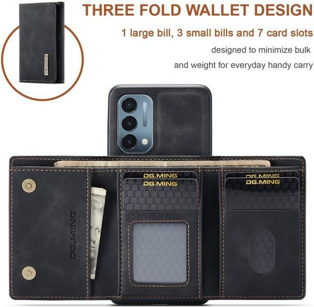 Actual product image Dg.Ming M1 Series Hardcase with Detachable Wallet (OnePlus North N200 5G)