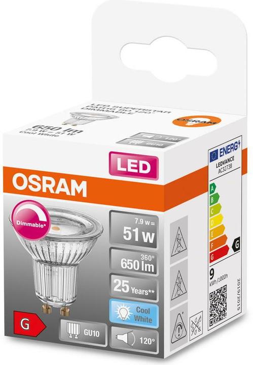 Actual product image Osram Superstar Par 16 (GU10, 7.90 W, 650 lm, 1 x, G)