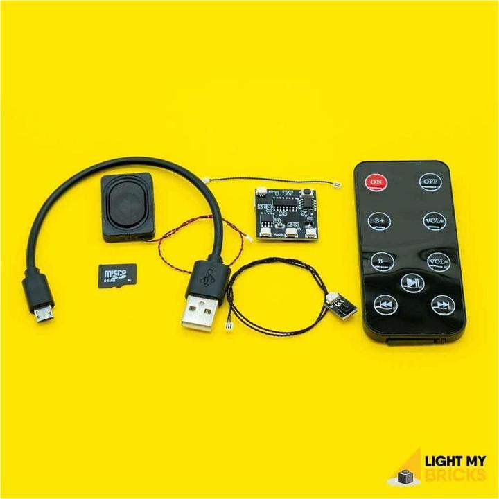 Actual product image Light my bricks Remote control for LED light sets and sound element for LEGO