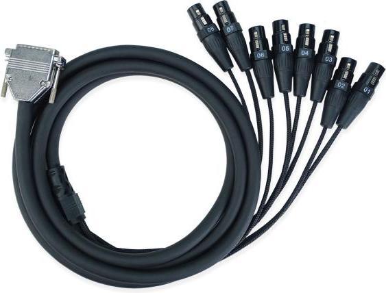 Actual product image keepdrum Multicore cable sna55-8 Sub-D DB-25 to 8x XLR female (3 m, Multicore)