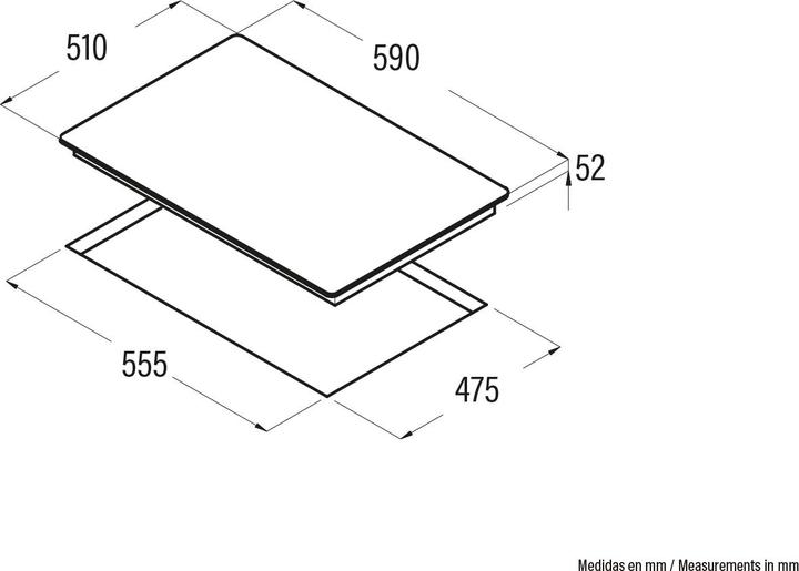 Immagine prodotto Cata ENCIMERA CCI 6031 BK Piano cottura a gas, 4 fuochi, 7500W, larghezza 59cm, nero