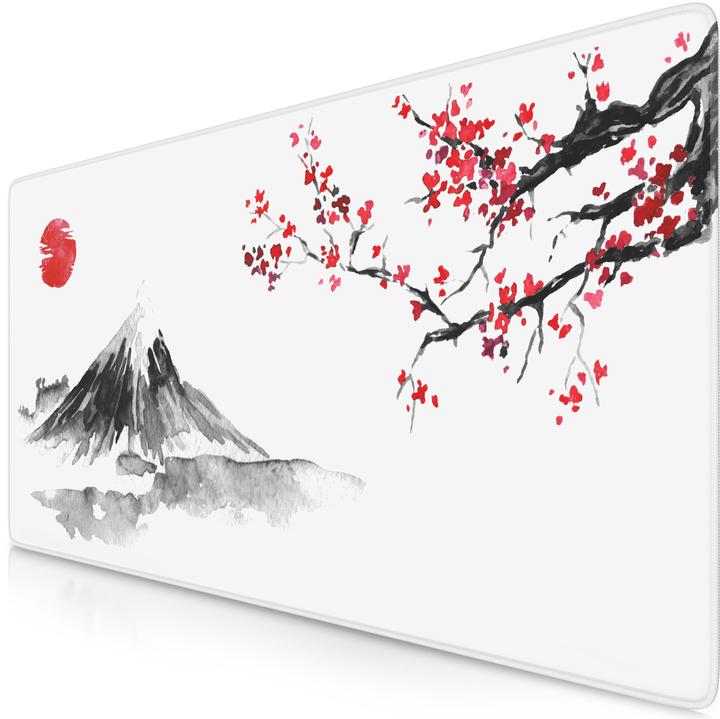 Titanwolf Tappetino per mouse da gioco, tappetino per mouse da gioco 900 x 400 mm XXL Speed, mousepad con (XXL)