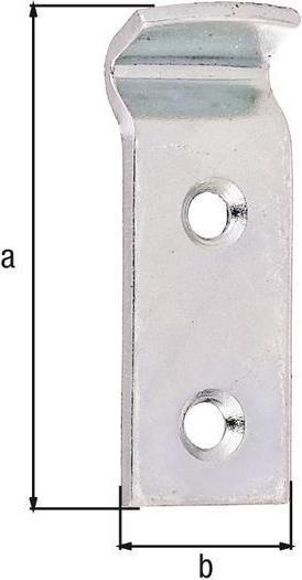 Produktbild Alberts Schliesshaken für Kistenverschluss Typ D 18 x 51 mm, Galv. gelb verzinkt (Kistenverschlüsse, 50 Stk.)