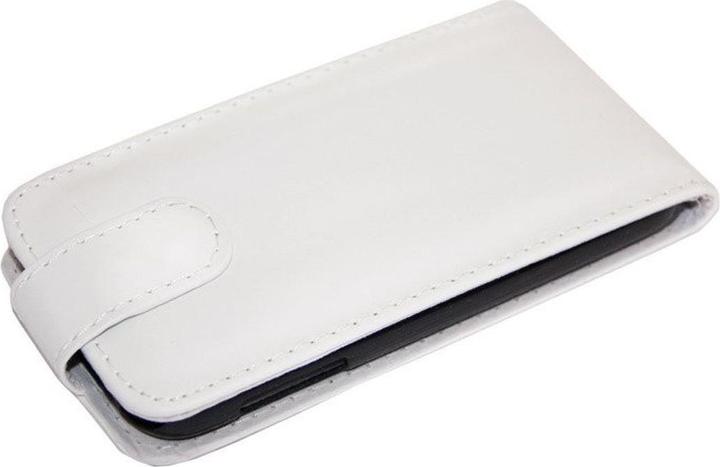 Produktbild König Design Tasche (Flip) Samsung I9500 Galaxy S4 weiss (Samsung Galaxy S4)