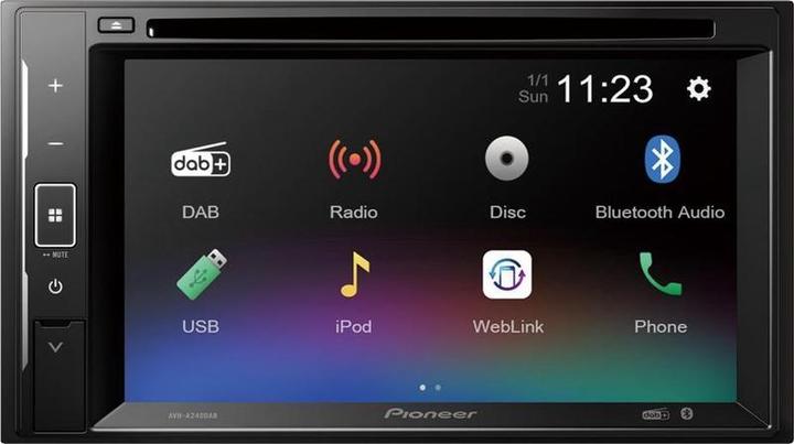 Actual product image Pioneer AVH-A240DAB 2-DIN (Android car, Apple Carplay, MirrorLink)