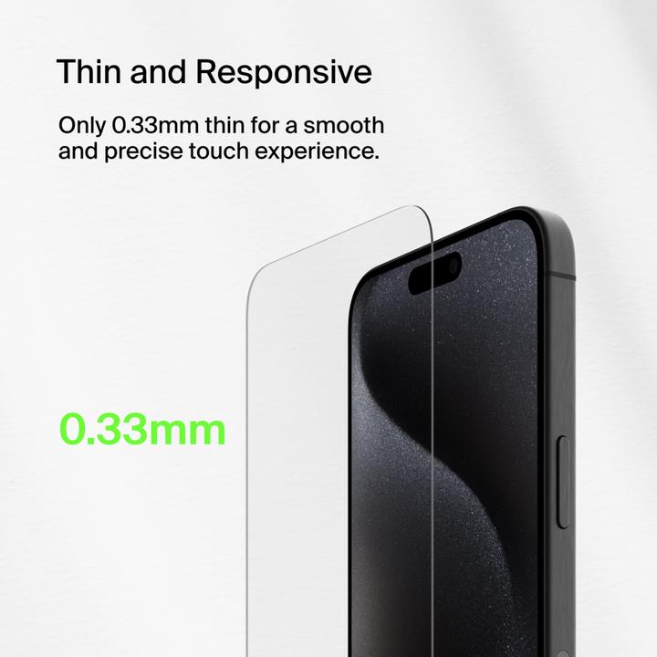 Actual product image Belkin ScreenForce Pro TemperedGlass a (1 Piece, Apple iPhone 15 Plus)