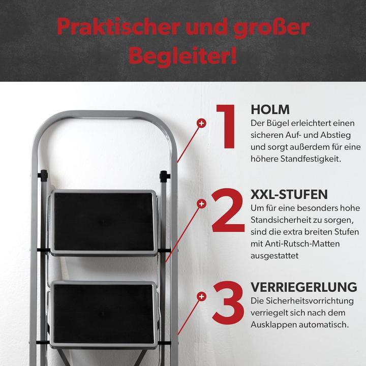 Produktbild Siwitec Klapptritt mit 3 Stufen (Klapptritt)