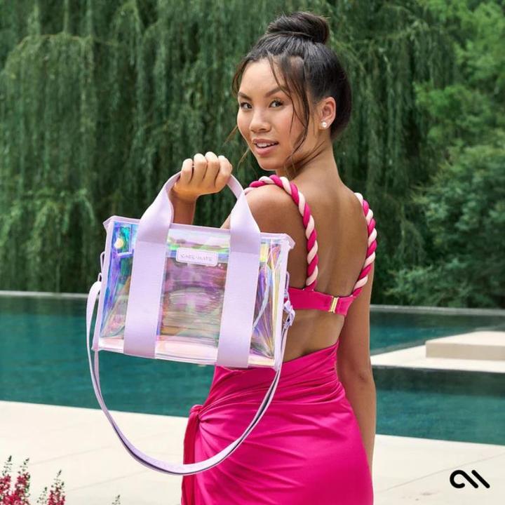 Immagine prodotto Case-Mate Mini borsa da spiaggia Soap Bubble - borsa a tracolla impermeabile (iridescente)