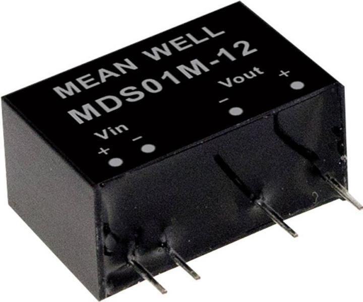 Produktbild MeanWell DC/DCWandlerModule Serie MDS01 SIP/SIL7 Case Single Output 1 ungeregelt Medical