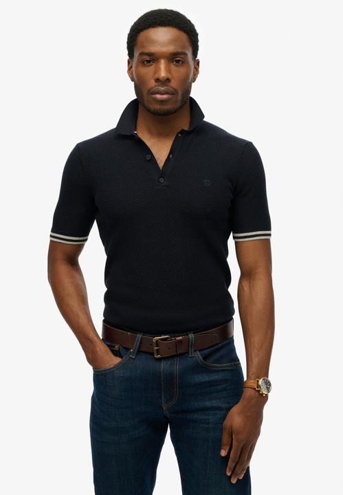Actual product image Superdry Knitted Texture S/s Polo (L)