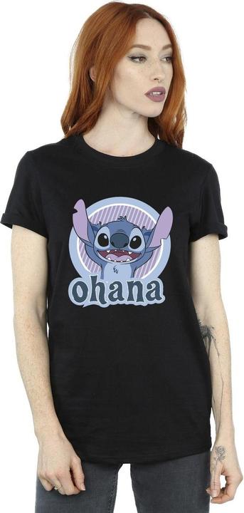Immagine prodotto Disney Lilo And Stitch Ohana Circle Maglietta Ampia Donna (L)