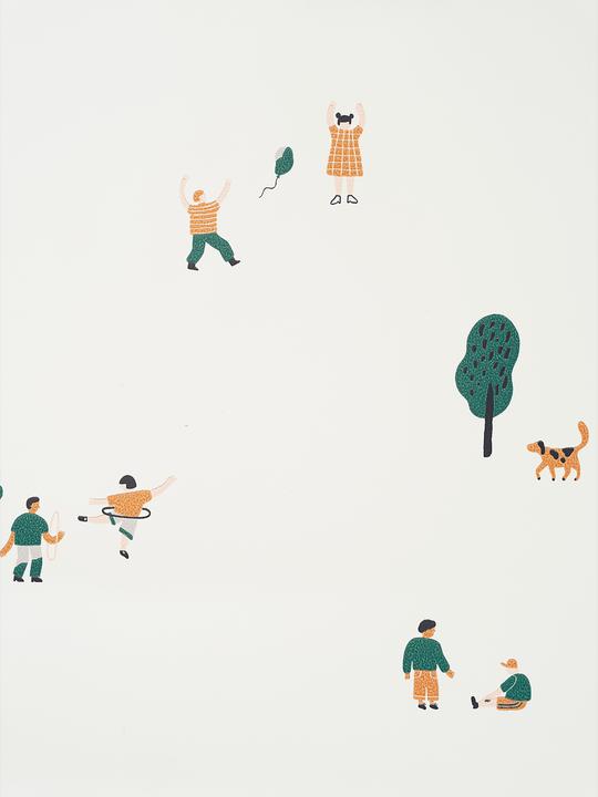 Actual product image Ferm Living The Park Wallpaper (53 x 100 cm)