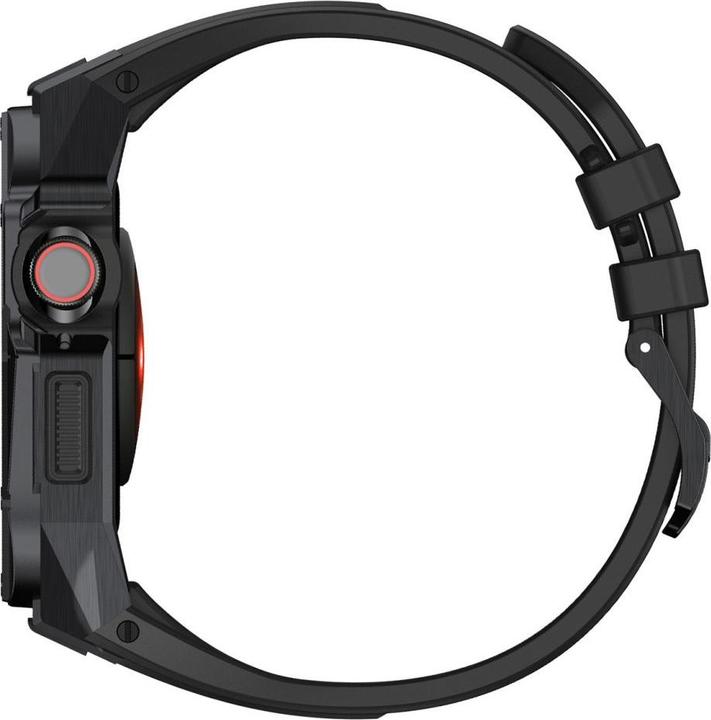 Immagine prodotto Kingxbar CYF140 Custodia rugged 2in1 per Apple Watch SE 6, 5, 4 (44 mm) in acciaio inossidabile con (44 mm, TPU, Nerūdijantis plienas)