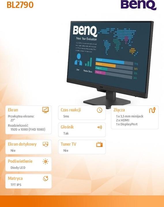 Produktbild BenQ BL2790 68.58CM 27IN IPS LED (1920 x 1080 Pixel, 27")