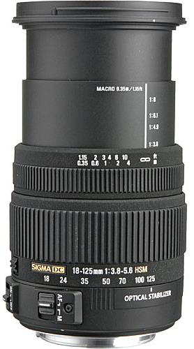 Produktbild Sigma Objektiv 18-125mm, f/3.8-5.6 DC OS HSM Asp. IF, C (Canon EF)