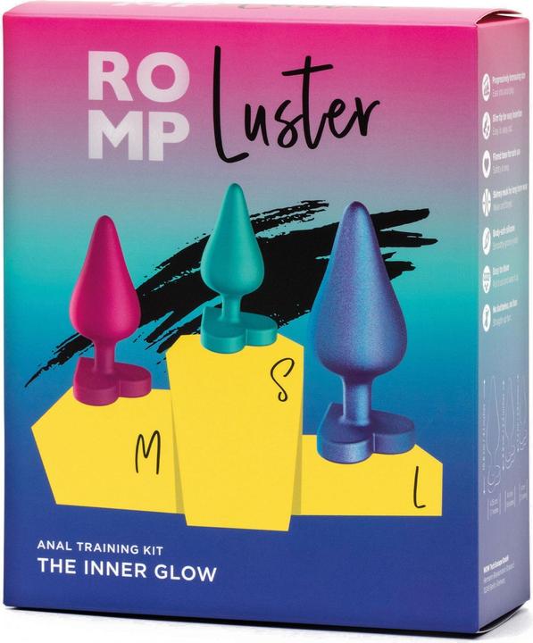 Actual product image Romp Luster Silikon Butt Plug Set