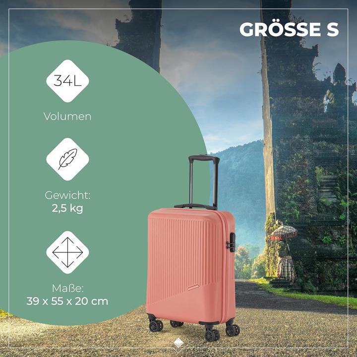 Actual product image Travelite Bali 4 wheel suitcase set 3-piece (193 l, XL (from 140l))