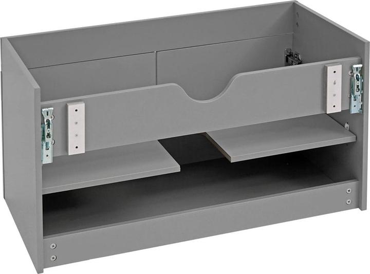 Immagine prodotto Mendler Base lavabo, lavabo vanity unit Base lavabo arredo bagno, grigio lucido 90cm (90 x 46 x 48 cm)